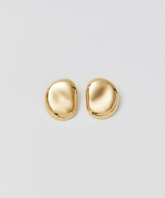 Bean motif pierced earrings