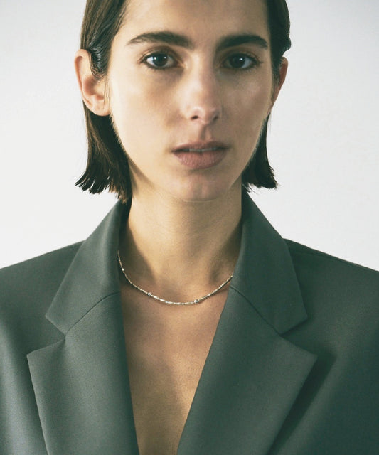 Bamboo short necklace