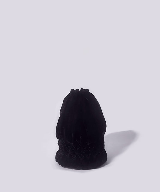 Velvet smocking bag