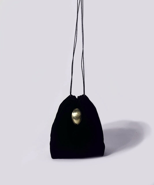 Velvet egg drawstring purse