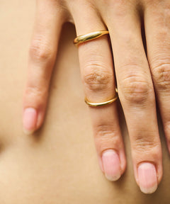 Line sculpture ring GD
