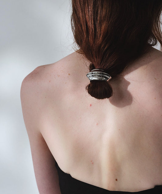 Bamboo motif hair tie