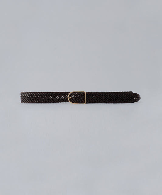 Leather mesh belt