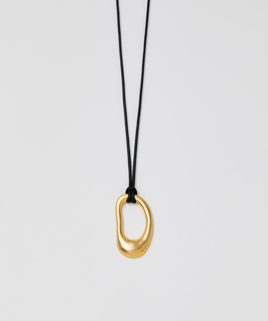 Bean motif cord necklace 2